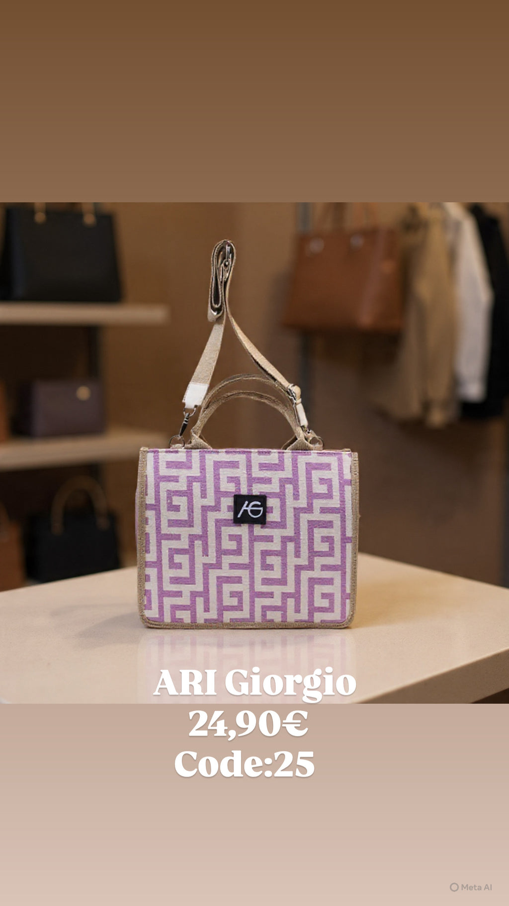 Ροζ τσάντα χειρός ARI GIORGIO