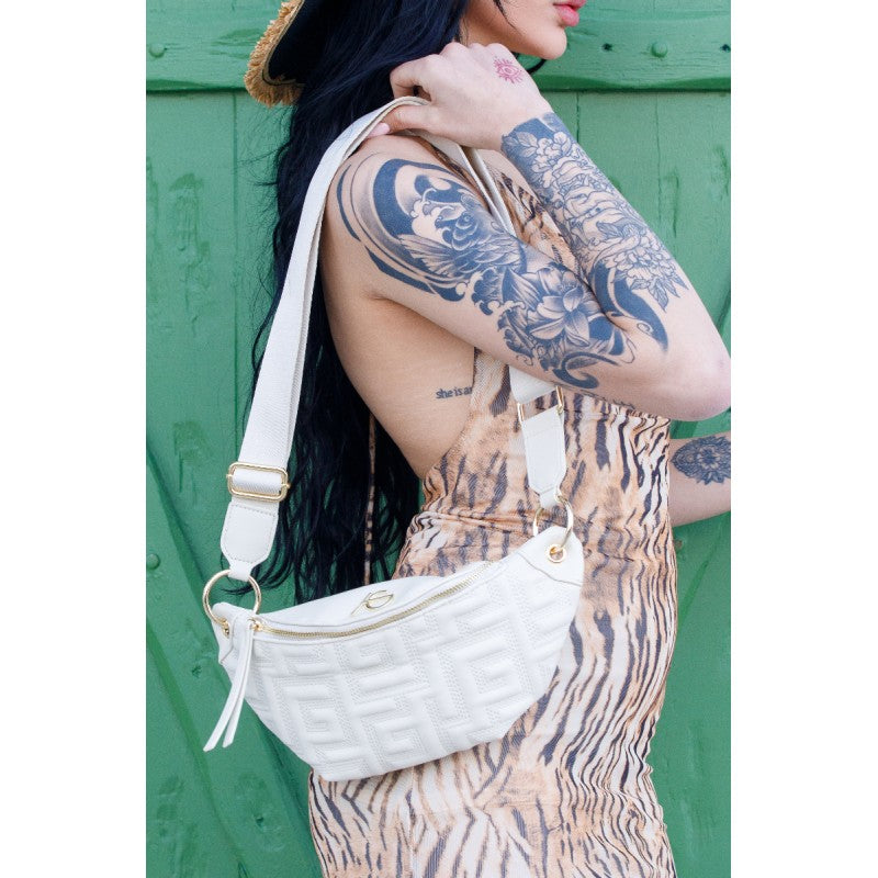 Άσπρη belt bag ARI GIORGIO