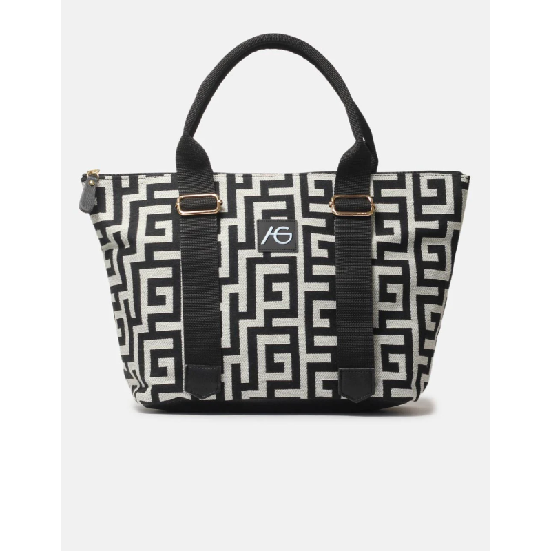 Ασπρόμαυρη τσάντα ARI GIORGIO