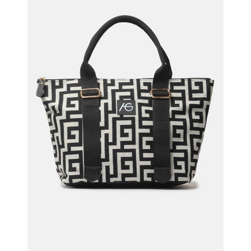 Ασπρόμαυρη τσάντα ARI GIORGIO